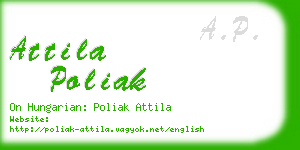 attila poliak business card